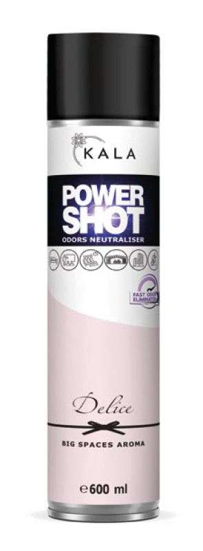 Power Shot Delice - neutralizator zapachów 600ml spray KALA