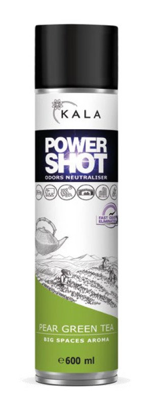 Power Shot Zielona Herbata z Gruszką - neutralizator zapachów 600ml spray KALA