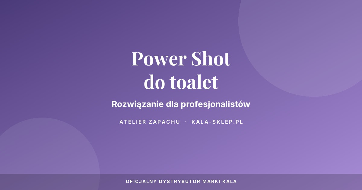 Power Shot - odświeżacz do toalet dla profesjonalistów